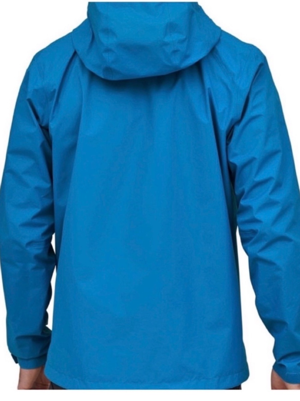 Patagonia NEW Bright Blue Men's Rain Shell with Hood size Large ☔️ - Picture 9 of 11